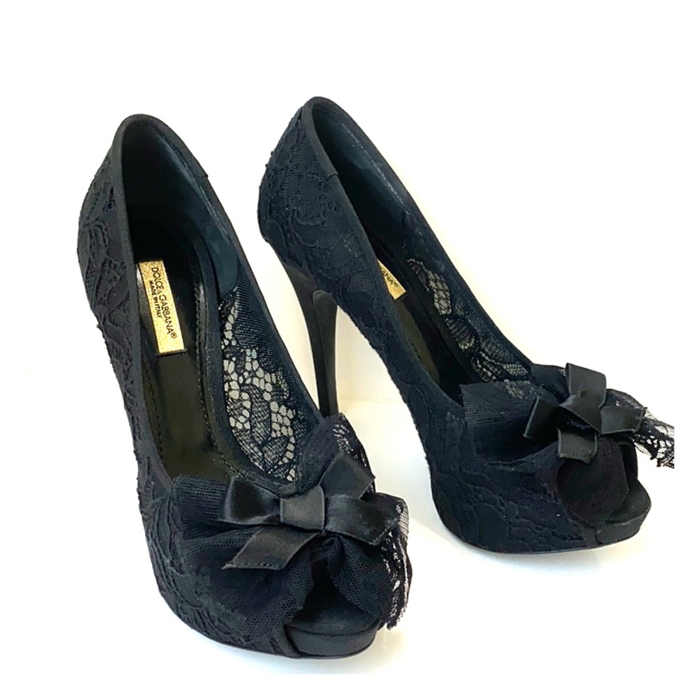 New Size 5 Dolce&Gabbana black high heal